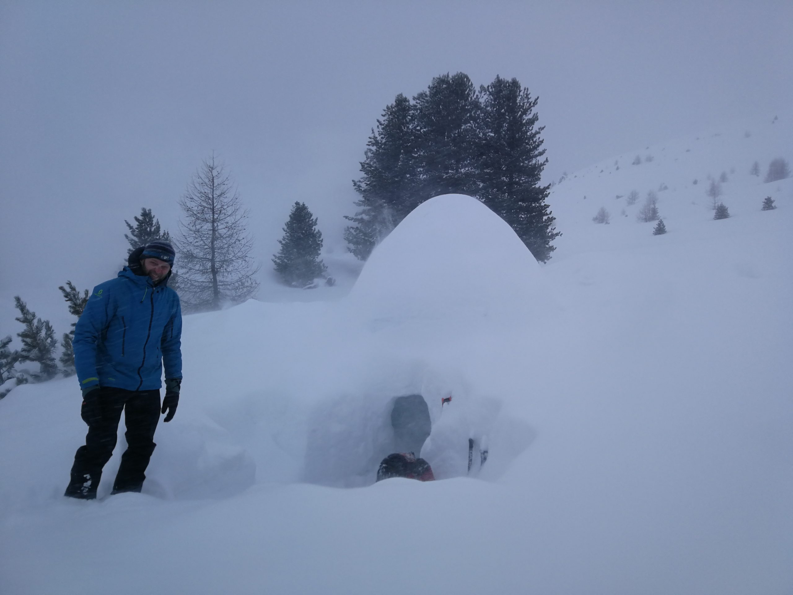 Bien au chaud dans la neige